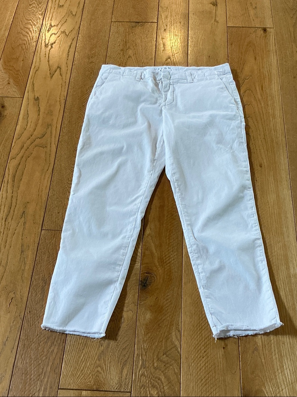 Frank & Eileen White Wicklow Cotton Cropped Pants